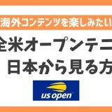 【2023年】全米オープンテニスを日本から見る方法！VPNとスイス版DAZNで簡単に視聴できる