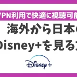 海外から日本のディズニープラスを見る方法！VPN利用で快適に視聴可能