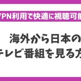海外から日本のテレビ番組を見る方法！VPNを使えば海外にいても日本での人気番組をチェックできる！