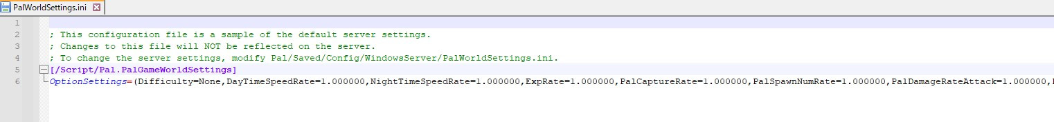 PalWorldSettings.ini
