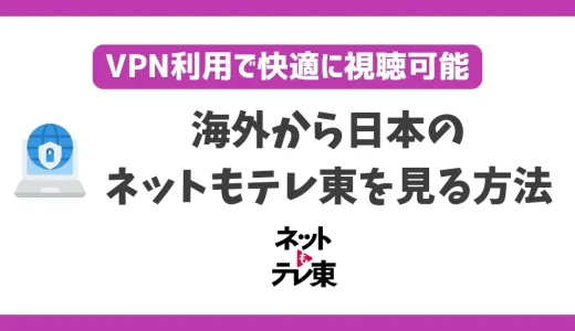 海外からネットもテレ東を見る方法！VPNで簡単にテレビ東京番組が見れる